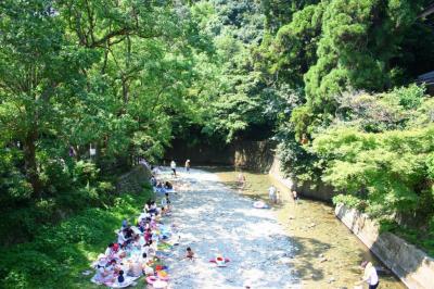 夏にはホタル鑑賞や川遊び。