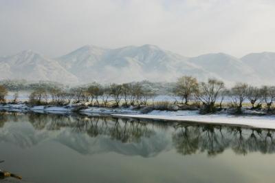 福智の冬（雪の福智山）