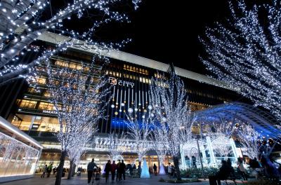 ＪＲ博多シティ　冬のライトアップ